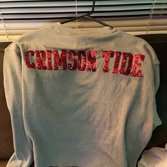 NWT “Pink” thermal crop top. Crimson Tide. - Picture 1 of 2